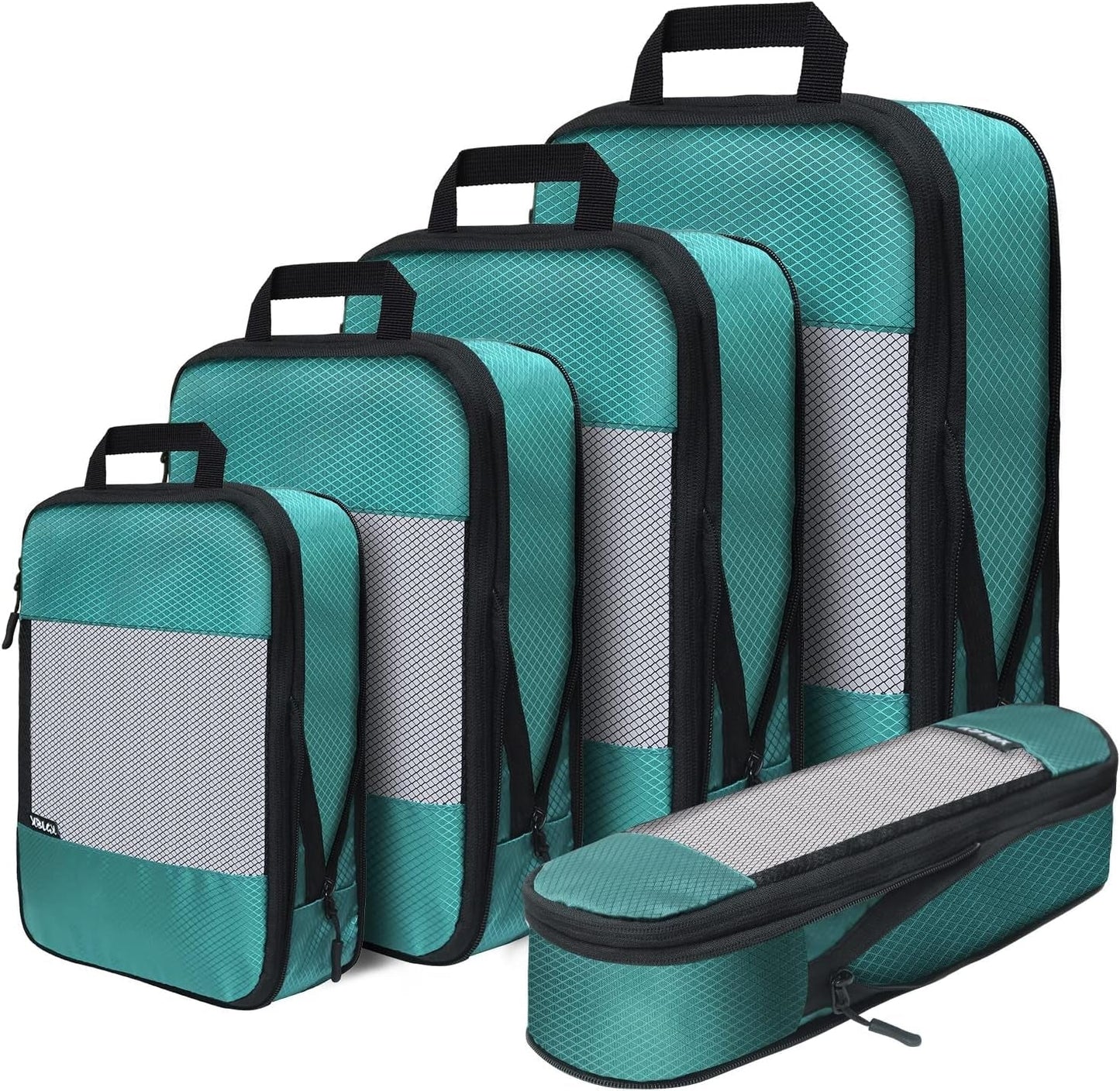 Compression Packing Cubes for Suitcases,5 Set Travel Essentials, Lightweight